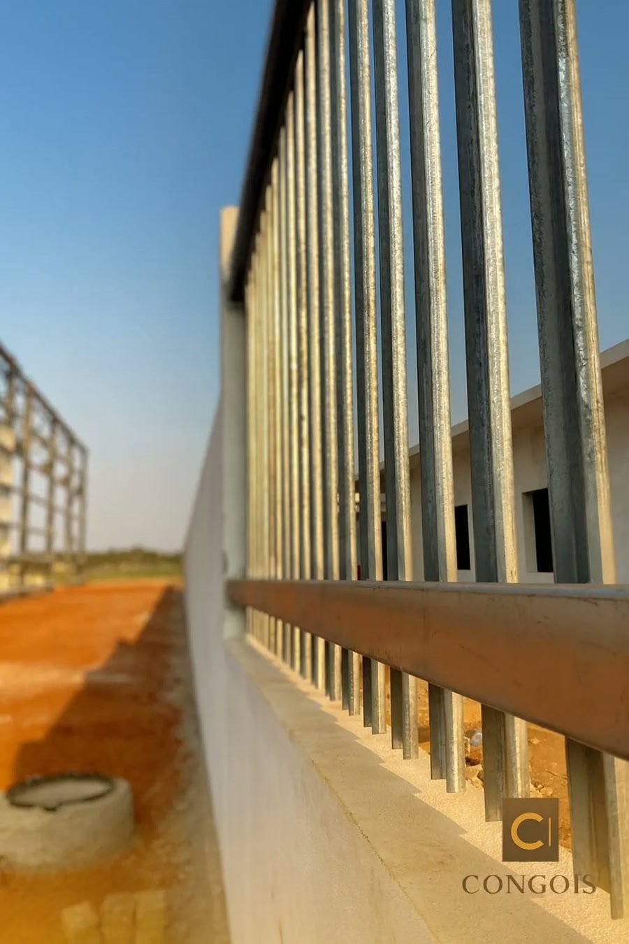 Obra CONGOIS — estrutura em execução